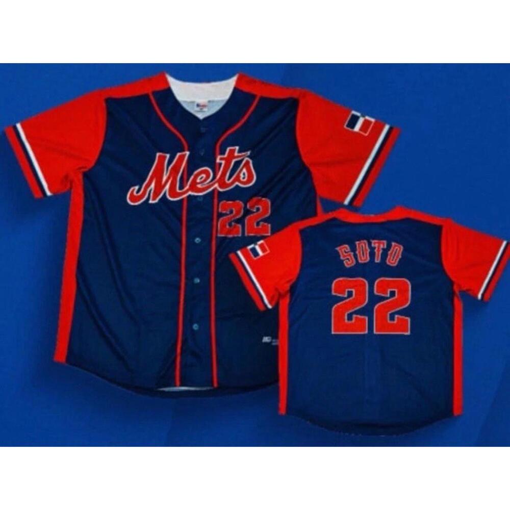 MLB New York Mets Limited Edition Juan Soto Dominican Republic Promo Jersey XL